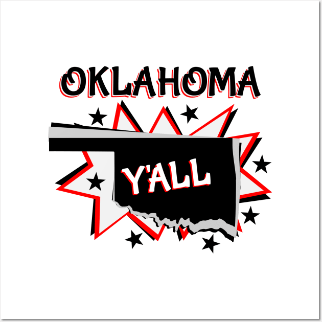 Oklahoma State Pride Wall Art by mailboxdisco